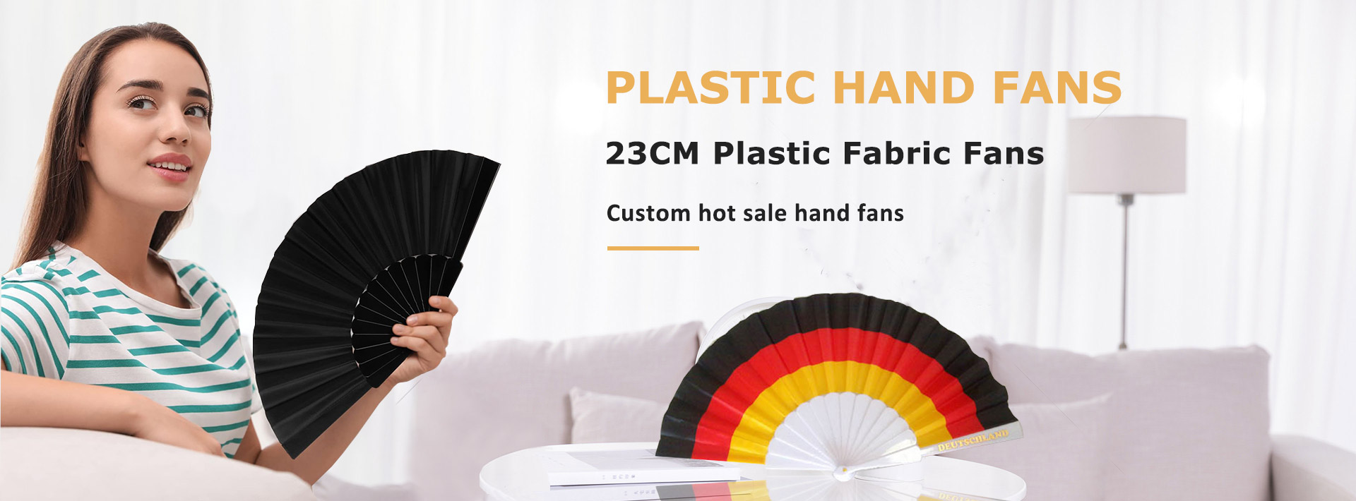 plastic hand fans