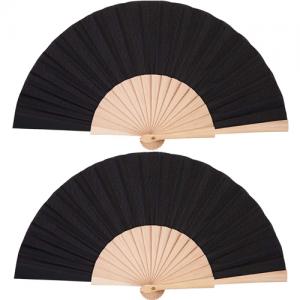 Classic 23cm Wooden Custom Hand Fans Custom Folding Wood Hand Fans 